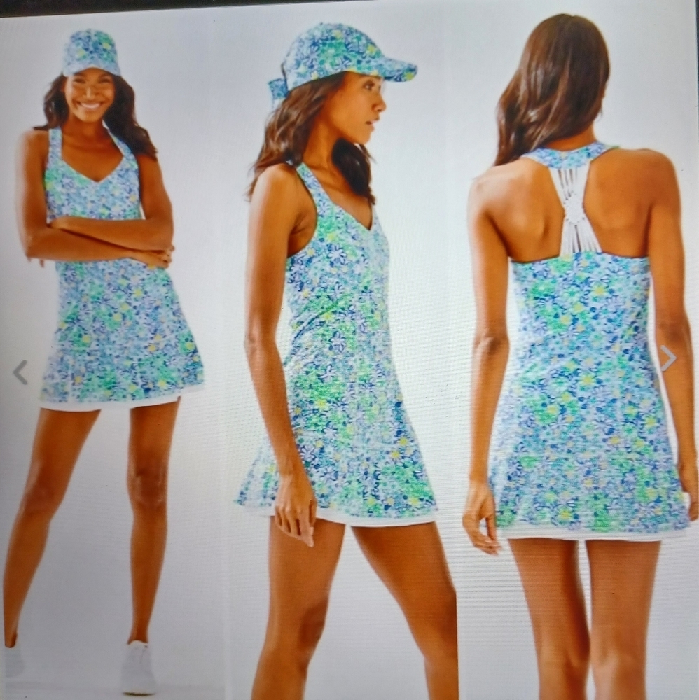 NWOT lilly pulitzer blue haven tennis dress.  Shorts not included.